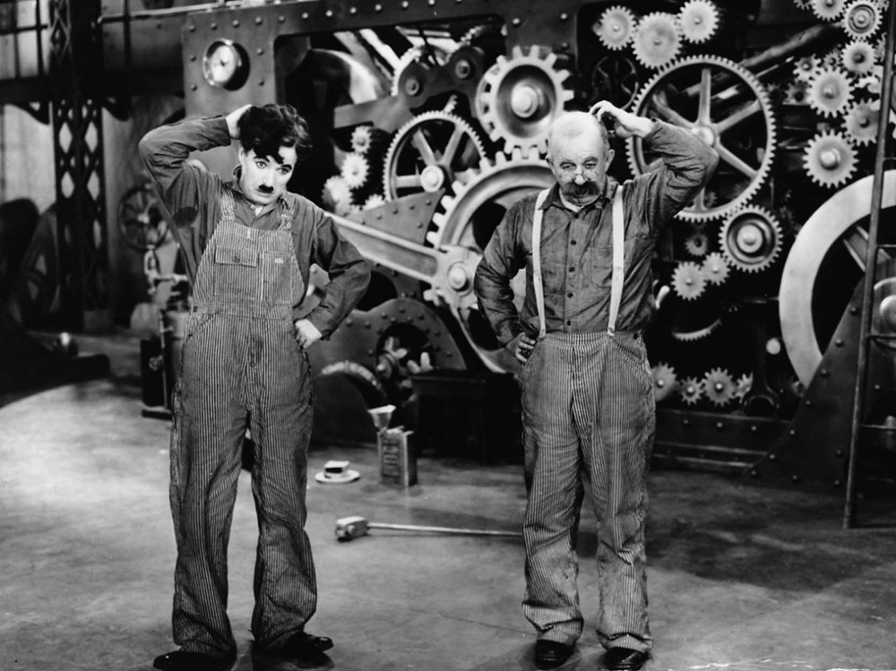 © Les temps modernes de Charlie Chaplin